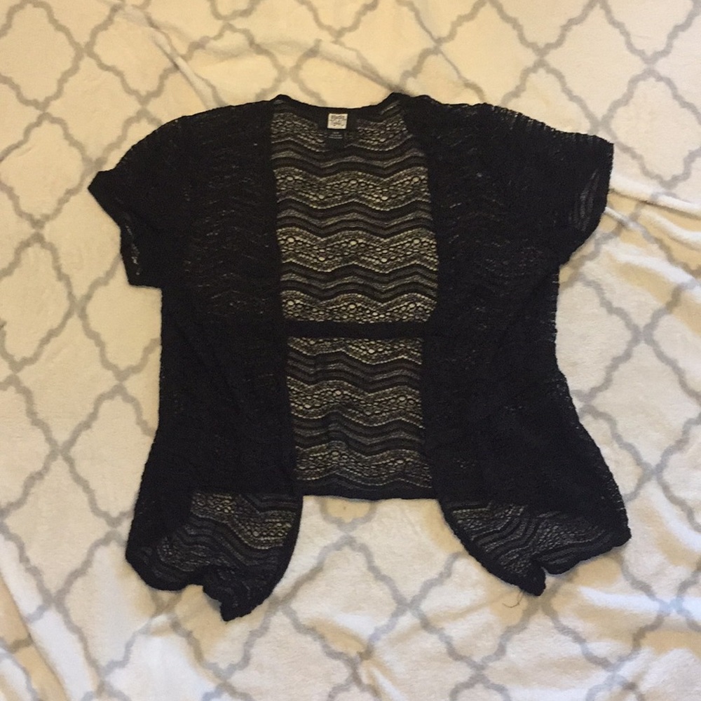 Black cardigan